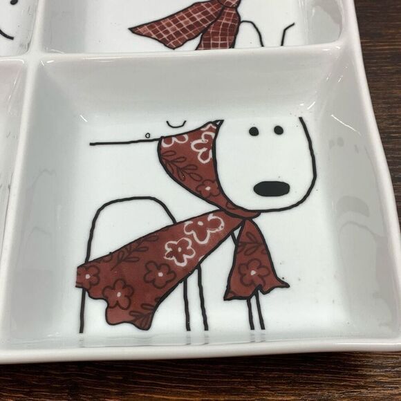 BIA Microwave Dishwasher Oven Safe Oh Deer! Sectioned Server White - Picture 2 of 6